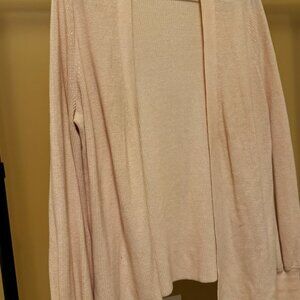 Loft Lightweight Dusty Pink Cardigan Size Large